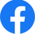 a blue and white facebook logo with the word facebook