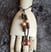 Leather and wood, adjustable bracelet