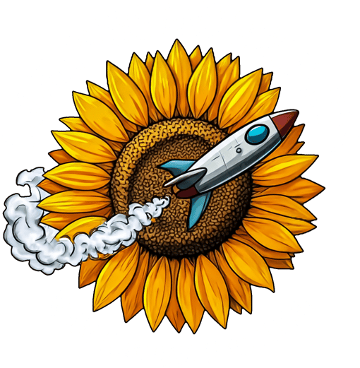 Sunflowers and Spaceships logo