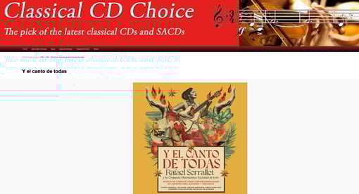 Imagen de la web CD Choice