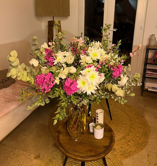 bouquet de fleurs hotel mademoiselle a selon aïnoa professionnel