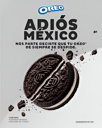 Oreo se va de México