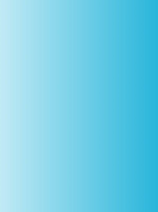 A gradient of blue and white in the shape of rectangle displays a written testimony