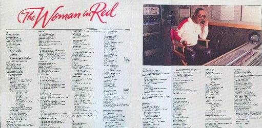 The Woman In Red album inner jacket