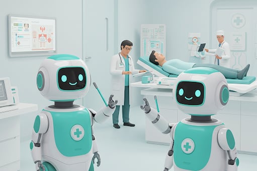 a robot - like robot - like robot with a doctor