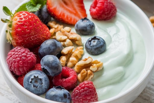 Greek Yogurt + Berries + Walnuts