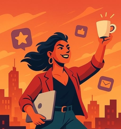 illustration d'une femme indépendante