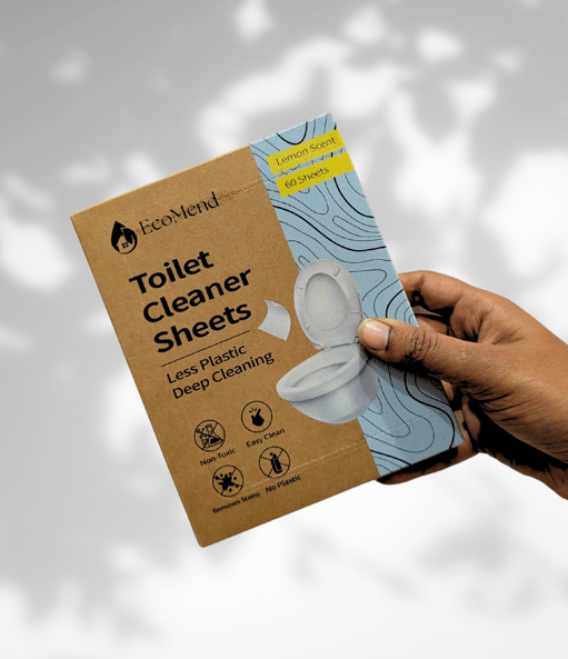 Ecomend eco-friendly, biodegradable, waste free toilet cleaning sheets