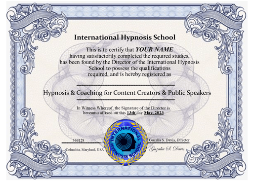 Hypnosis and Coaching for Content Creators and Public Speakers