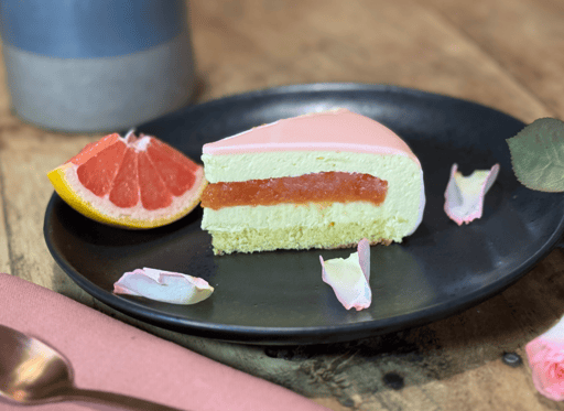 entremet rose pamplemousse