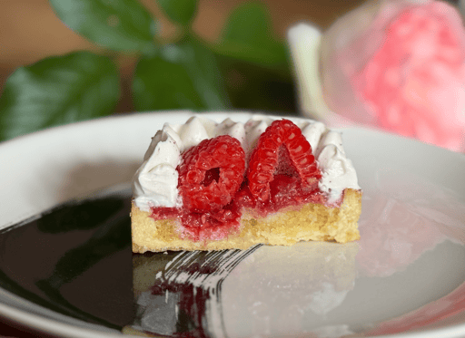 tarte hibiscus framboise