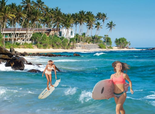Beachfront Hotels at Galle Sri Lanka