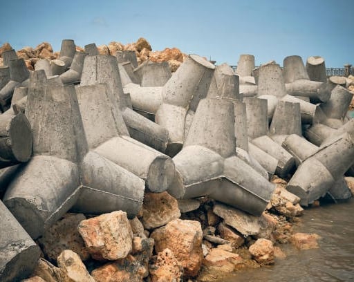 seawall stones