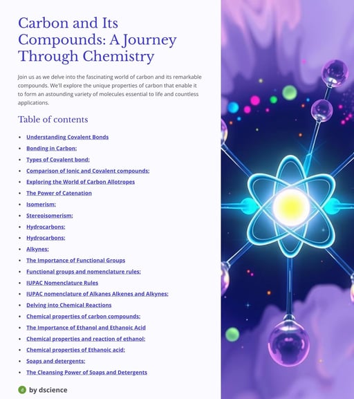 Carbon and its compounds