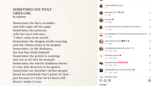 A Poem that has stuck with me since I saw it. Linked, will you to the author's Insta.