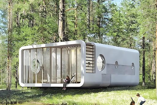 Apple capsule house