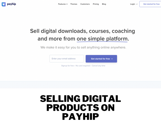 Selling Digital Products on Payhip