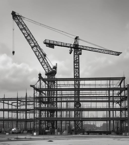 a large industrial steel structure with a crane Explorar noticias de la industria
