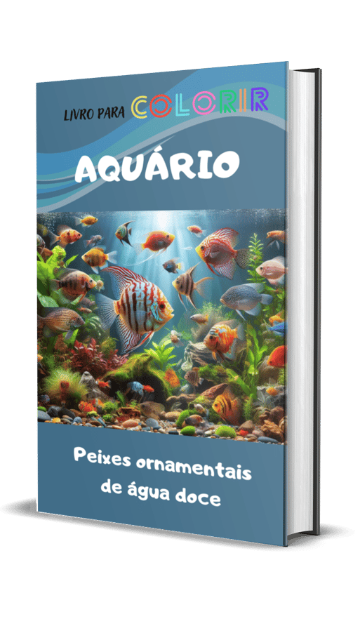 E-book para colorir. Aquário: Peixes de água doce