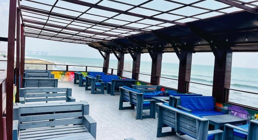 Sea Side View of De Place @ De Beach Resort Ghana