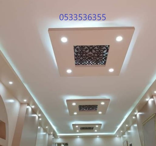 دهانات # أسقف جبس #الوان روعة #أنارة