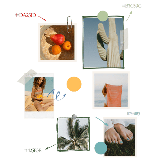 a collage of photos of a woman's feet and a handbag