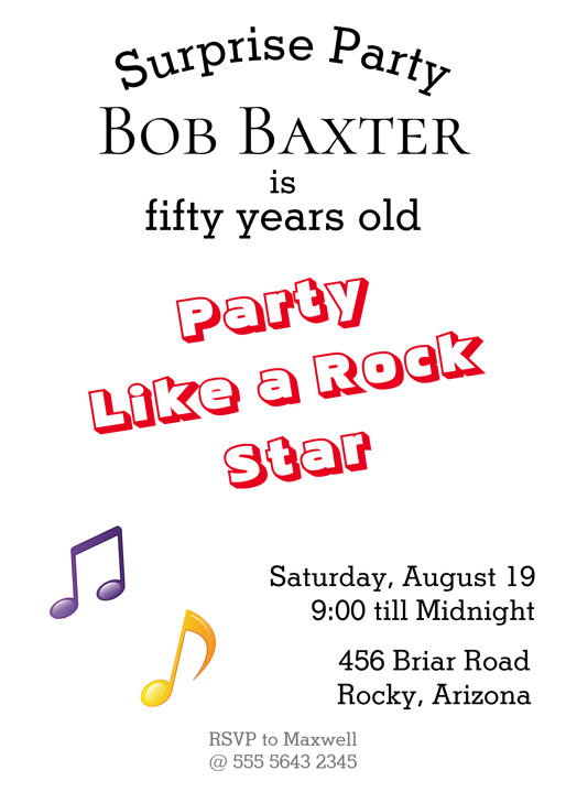 a party invitation for a birthday party