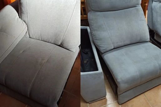 Limpieza de sofá caso real