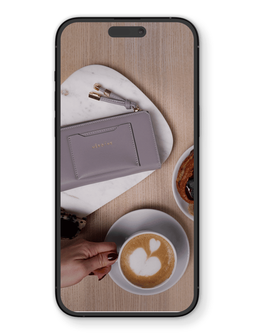 Social Media Video-Assets für Maison Héroïne – hochwertige Reels zu Taschen & Geldbörsen, produziert