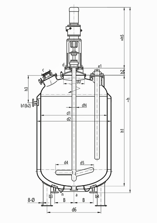 glass lined chemical reactor / vessel / storage tanks