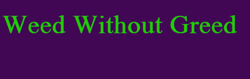 Weed Without Greed logo