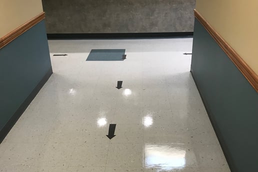 "Floor waxing in New Smyrna Beach, FL by TEC Floor Services."