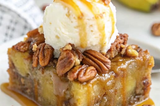 cake with nuts on a plate