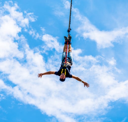 Bungee jumping in Rishikesh 