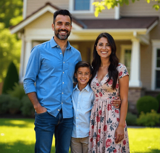 pareja joven tranquila y feliz, protegida con seguro de vida en Infoseguros LLC