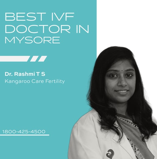 A featured graphic honoring Dr. Rashmi T S as Mysore's Best IVF Specialist
