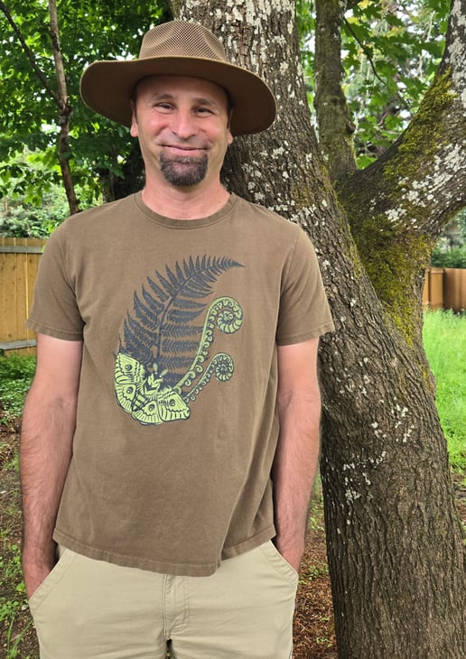 Tibor Seres arborist in a hat