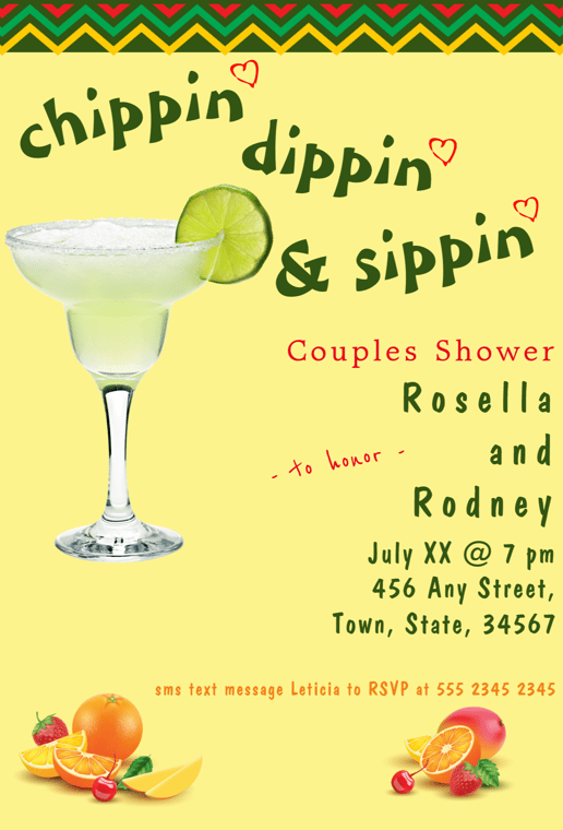 a couple of drinks in a cocktail party