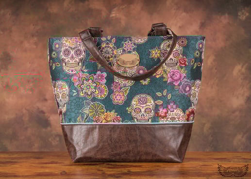 Sac cabas têtes de mort