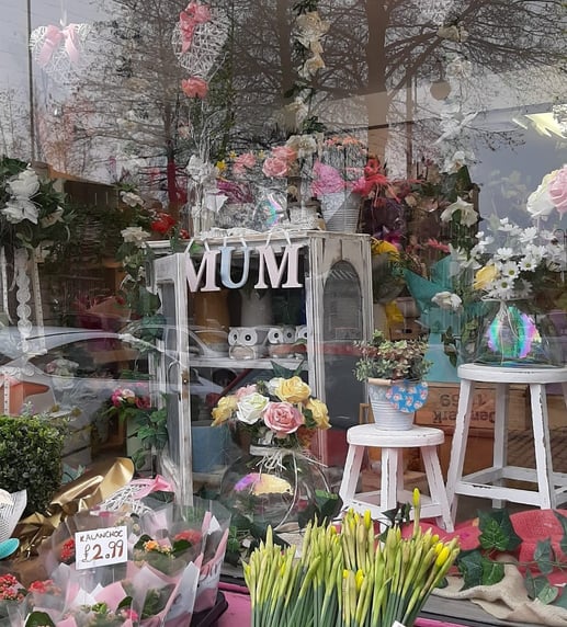 Lavender Hill mothers day window display