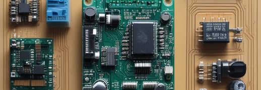 a couple of electronic devices sitting on top of a table
