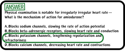 A USMLE practice multiple choice drug mechanism practice question.correct answer reveal.