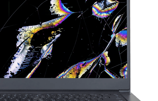 Cracked / Shattered Laptop Screen