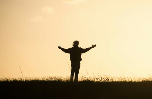 frieden mit sich selbst, sonnenuntergang