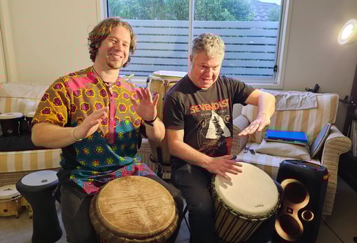 drumming lessons duo