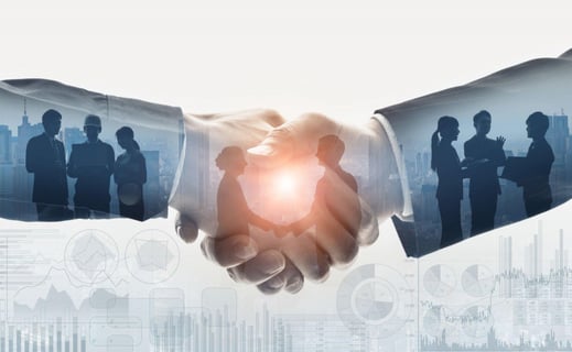 B2B trade consultancy-handshake partnership