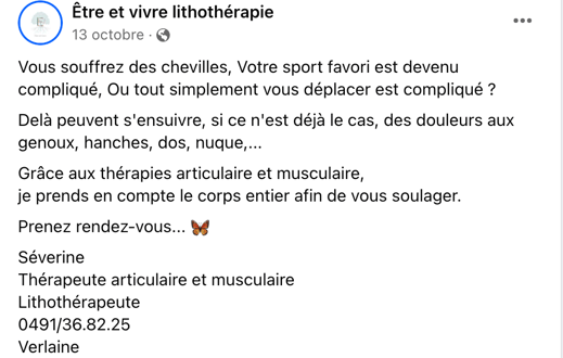 douleur du sportif. Thérapeute à Liège