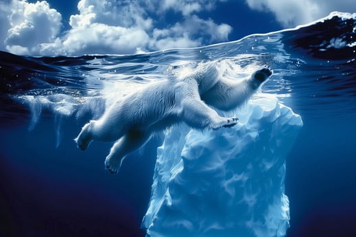 Bipolar Bear and the tip of the iceberg - by Peter Pickering