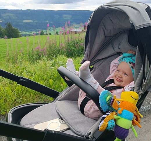 Su mažu vaiku keliaujame gamtoje Norvegijoje