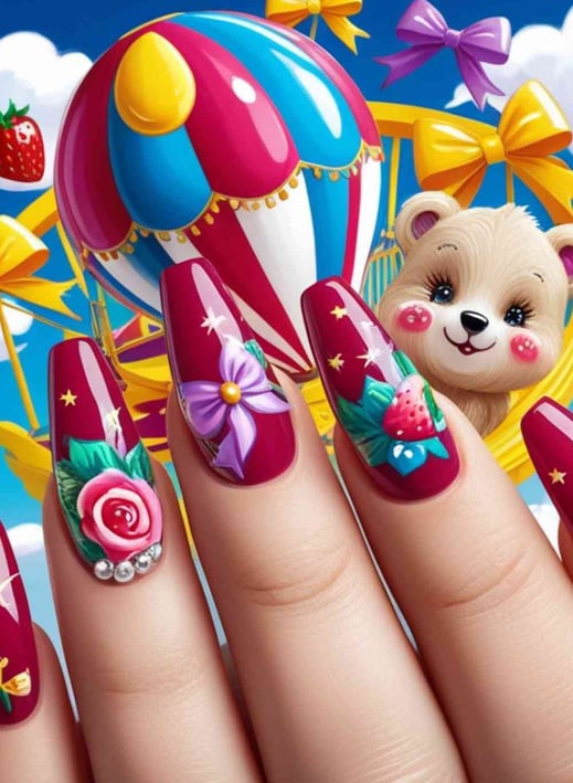 whimsical nail art